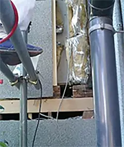 腐って無くなってしまった通し柱