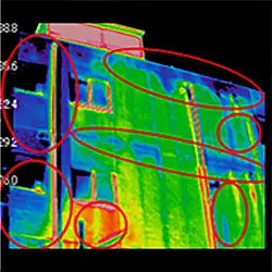 タイル貼りALCのタイル裏面への水分の滲入と滞留