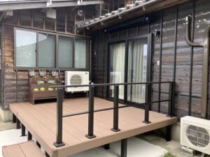 【after】高さがあるので、手すりも設置して安全にも配慮しています