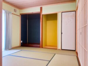 真壁造りで純和風に仕上げた和室です