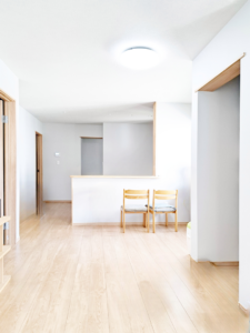 【after】子どもが勉強したり、遊んだりする様子を見守りながら家事が出来るようになりました。